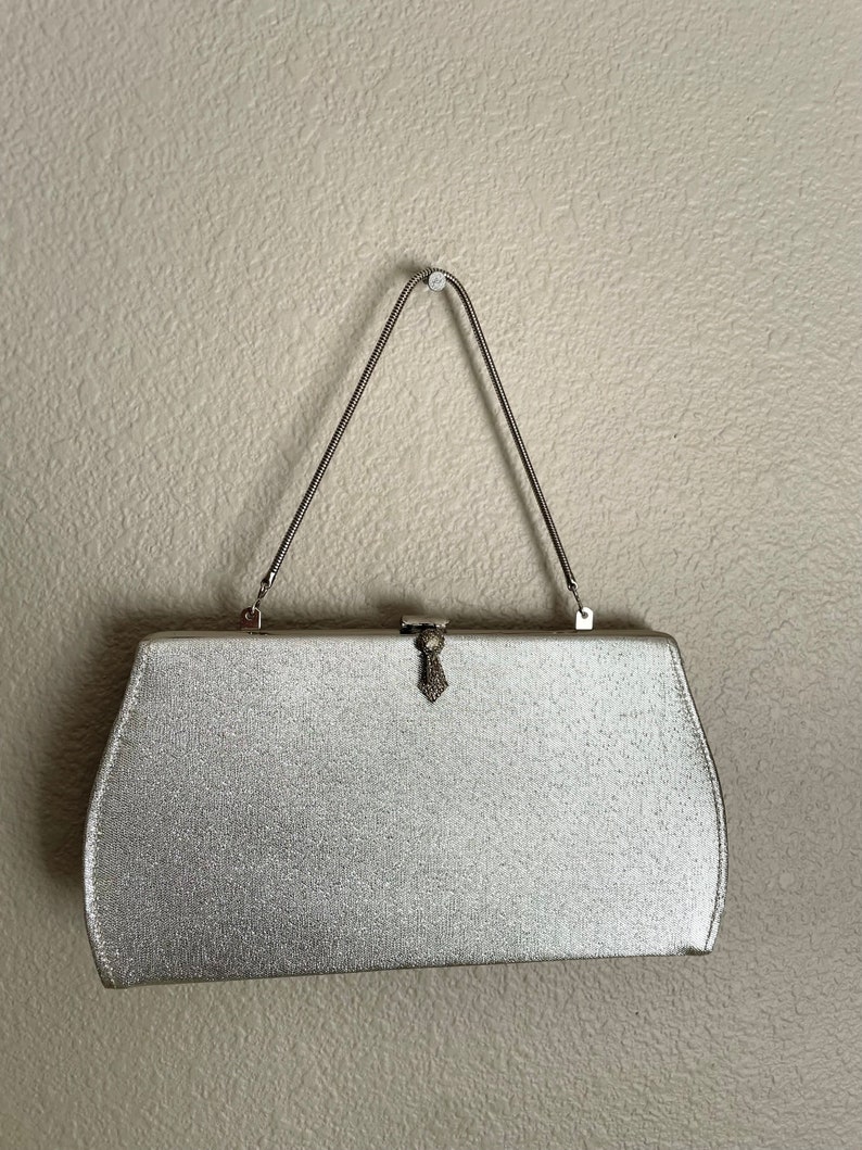 vintage 50s 60s evening clasp Rulo Creations MCM mid-century handbag purse image 2
