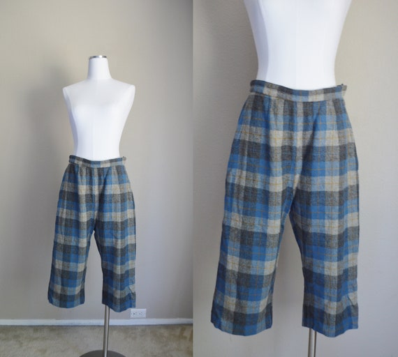 Plaid capri hotsell pants