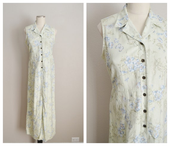 floral linen market dress - small