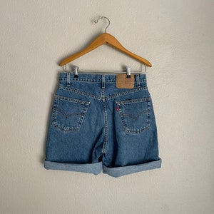 vintage 90s Levi's 550 jean cutoffs cutoff shorts 30 waist image 7