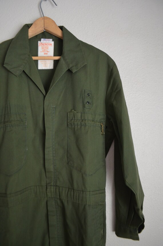 vintage '60s olive green park ranger style covera… - image 3