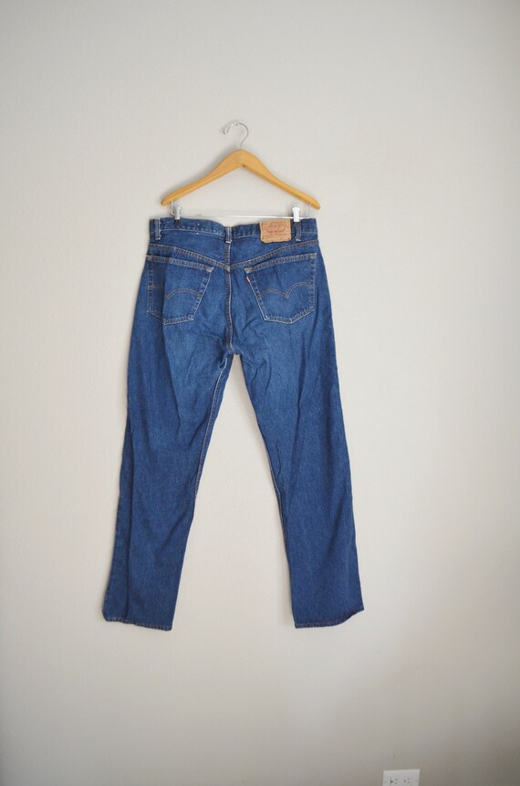 levi's 501 jeans / vintage 80s dark wash Levi's 5… - image 9