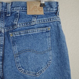 lee medium wash mom jeans / 80s 90s lee jeans / 30x33/ 30 lee jeans women's tall jeans image 5