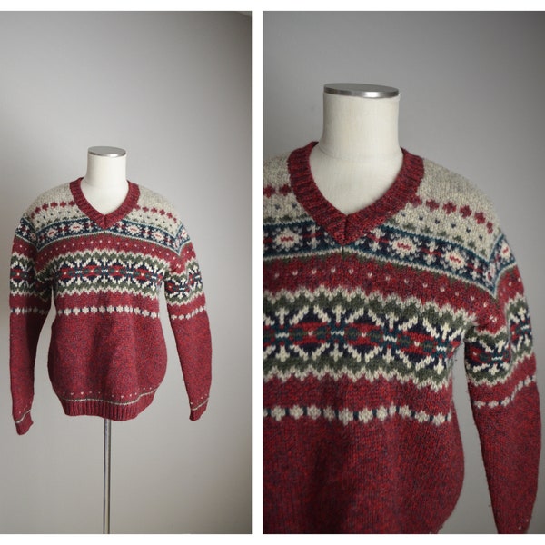 Fair Isle Sweater - Etsy