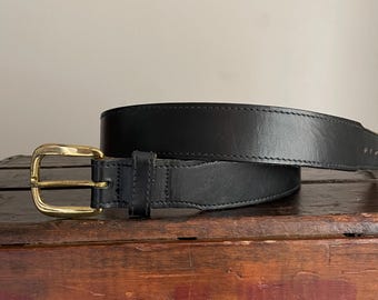 Vintage 90s Ralph Lauren Black Leather Alligator Style  display picture 2
