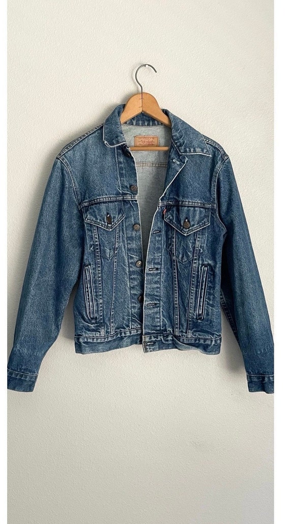 Vintage 80s Levi's Trucker Jean Jacket Denim - Size 38- Men's XSmall / Women's Small - unisex Levis Denim Jacket