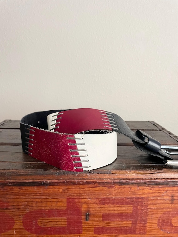 Vintage Vera Leather Stitched‎ Women’s Belt Vintage Vera Leather Stitched Women main image 2
