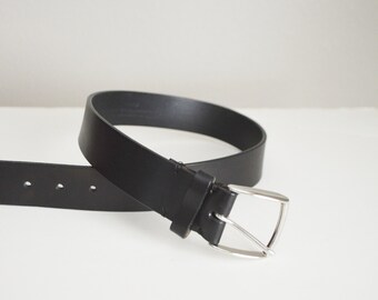 vintage COACH black leather belt with silver buckle 8562-- women's xsmall  petite