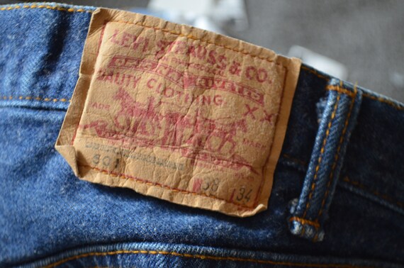 levi's 501 jeans / vintage 80s dark wash Levi's 5… - image 7