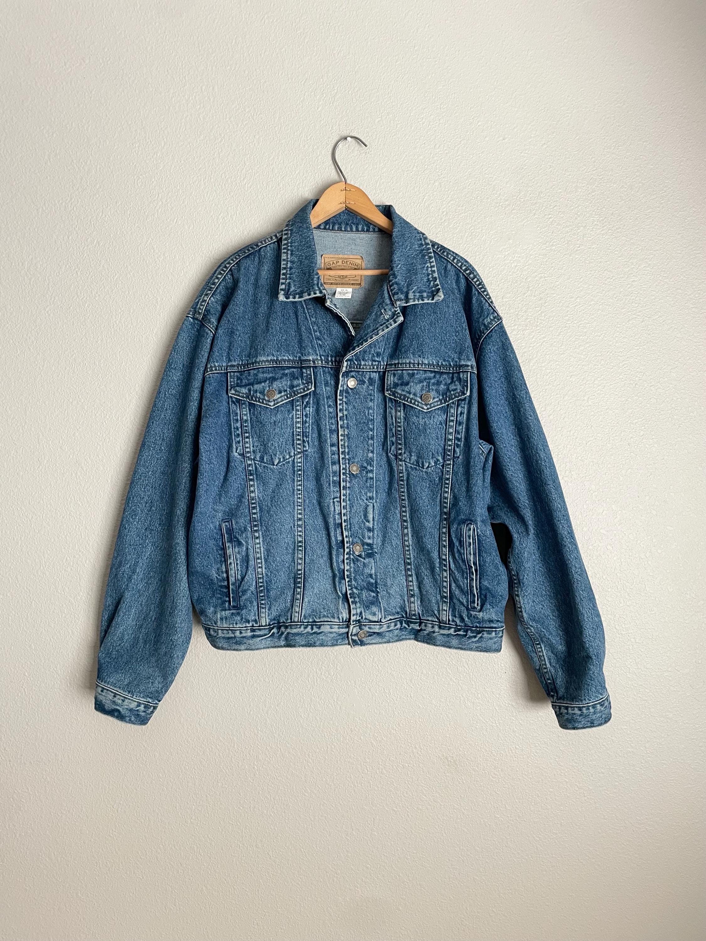 ジャケット・アウター 90s OLD GAP light ounce denim anorak JKT Rare GAP Other Vintage 90s Old Denim Anorak Jacket Indigo Used