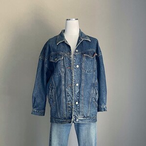 Vintage 80s Jordache Denim Jean Jacket - women&#39;s oversized small/ medium