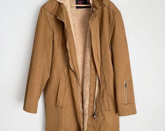 Will Not Ship Until May 21st (5/21) - Vintage 60s Finland Made Original Nord Ora Sherpa Lined Cold Weather Coat - men's large