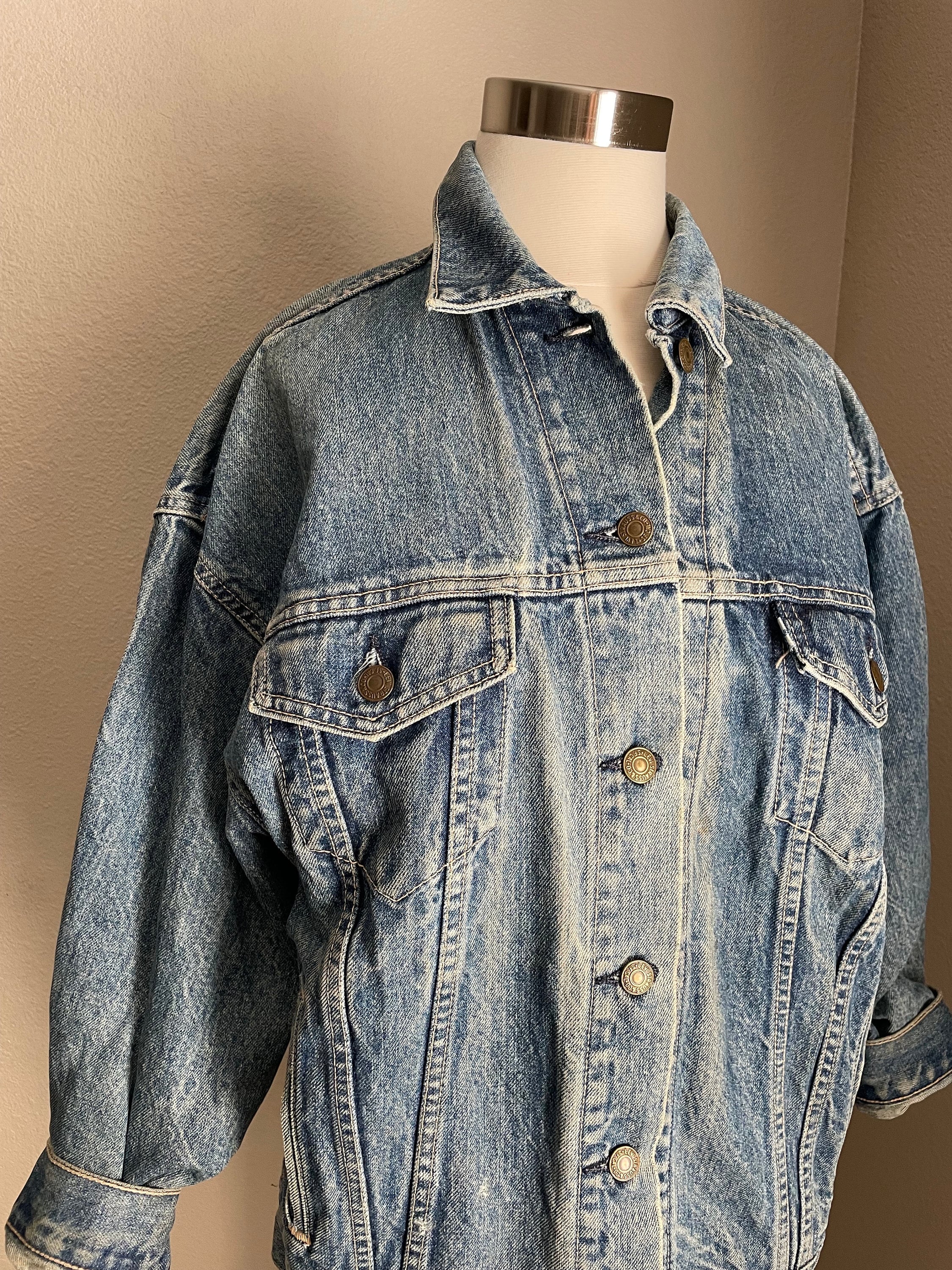Vintage 80s Levi's Denim Trucker Jacket: Women's Large - Etsy
