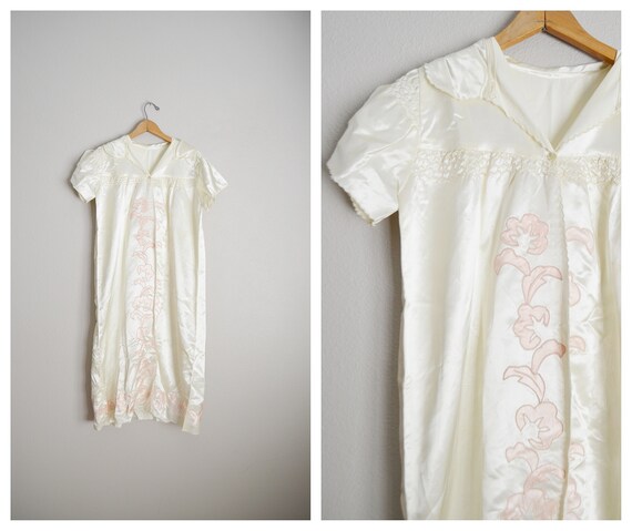 30s 40s satin house jacket robe