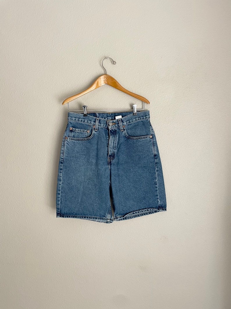 vintage 90s Levi's 550 jean cutoffs cutoff shorts 30 waist image 3