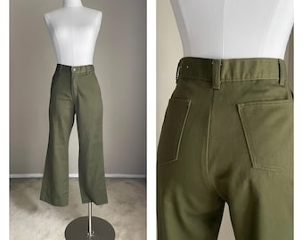 Pantalon Scout Garçon Taille 22 - Vert Olive - Marque Générique - Occasion