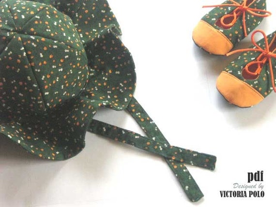 Items similar to Hat and booties set. Tutorial PDF on Etsy