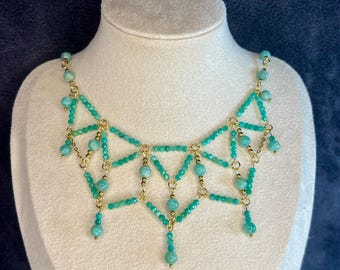Collana con amazzonite