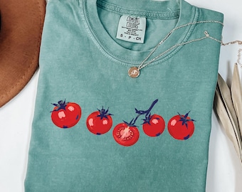 Tomato Shirt, Tomato Lover Tee, Garden Tomato Graphic Shirt, Vegetable Lover Gift, Farmer Market Tee, Gardening Shirt, Comfort Colors Tee