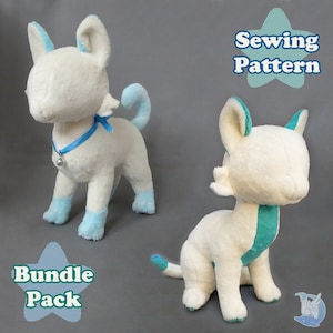 Cat Plush Sewing Pattern Bundle Pack PDF Download