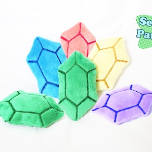 Gem Crystal In the Hoop, Plushie Embroidery Pattern, ITH Pattern Embroidery, ITH Embroidery File
