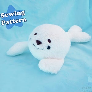 Arctic Seal Plushie Sewing Pattern PDF