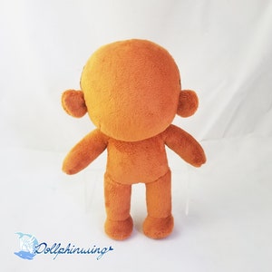 Small Doll Sewing Pattern, PDF Pattern Download, Kpop Style Plushie, 20cm Humanoid Doll image 4