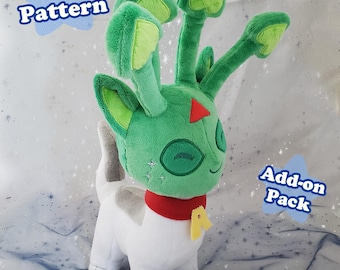 Alien Aisha Plushie Sewing Pattern, Digital Download Add-on Pack Template