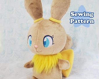 Usul Plushie Sewing Pattern, Digital Template for Sewing Squirrel Character