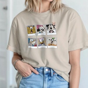 Vintage Mickey Mouse Shirt Classic Disney Characters Shirt Unisex Disney Graphic Tee Retro Cartoon Mickey Shirt Disney Gift for Fans