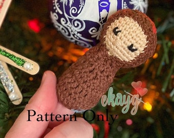 Crochet Pattern, Baby Jesus Finger Puppet, The Nativity Story Puppets