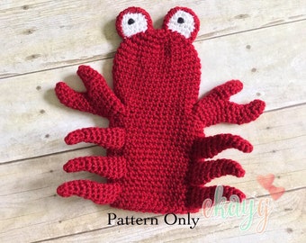 Crochet Pattern, Crab Hand Puppet