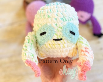 Crochet Pattern, Puffy Stuffy Sloth