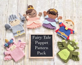 Crochet Pattern Pack, Fairy Tale Puppet Collection