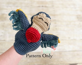 Crochet Pattern, Dodo Hand Puppet, Alice's Adventures in Wonderland Puppets