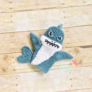 Crochet Pattern, Shark Hand Puppet image 2