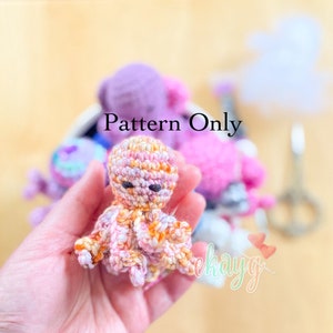 Crochet Pattern, No Sew Octo, Crochet Small Octopus