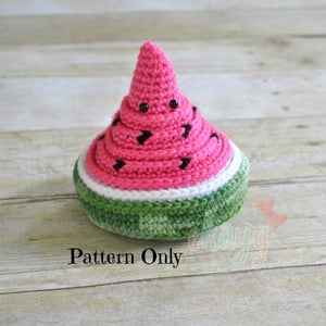 Crochet Pattern, Watermelon Nesting Bowls