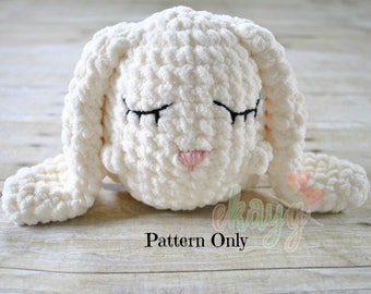 Crochet Pattern, Puffy Stuffy Bunny