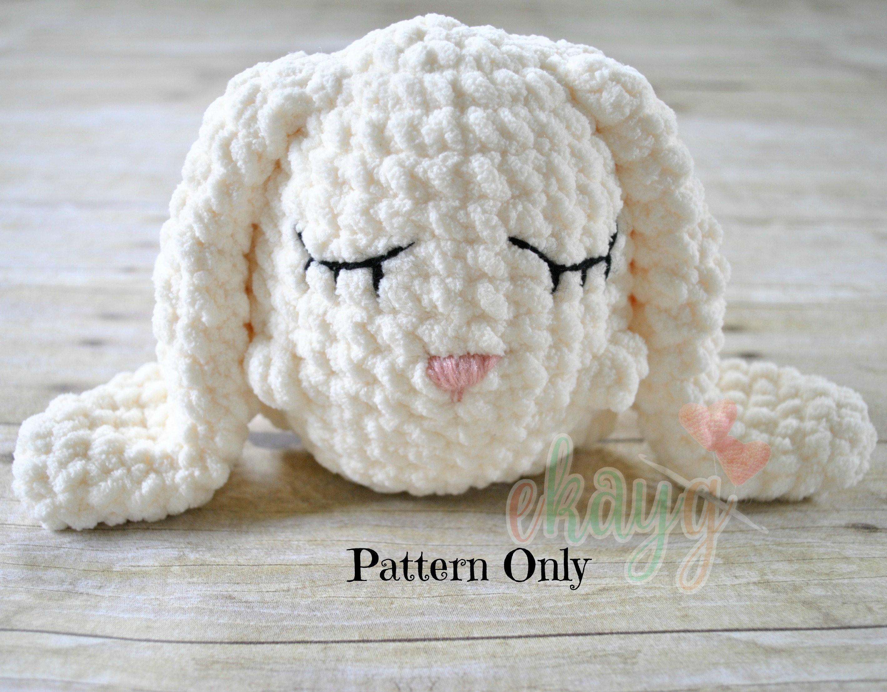 Crochet Pattern Puffy Stuffy Bunny - Etsy