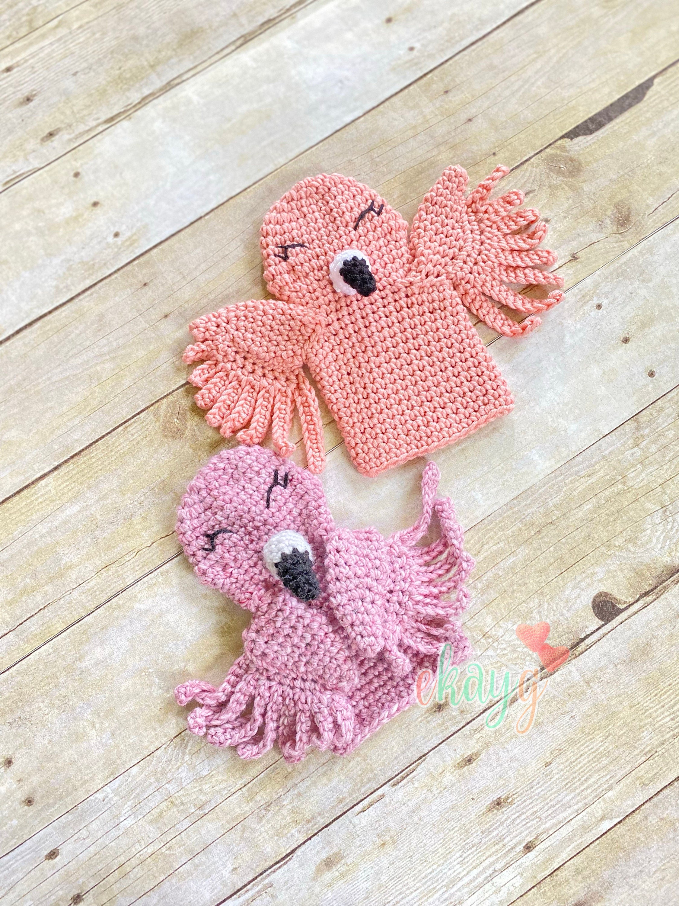 38 Flamingo Crochet Patterns to Add Tropical Charm to Your Handmade Collection 22 Crochet Pattern Flamingo Hand Puppet