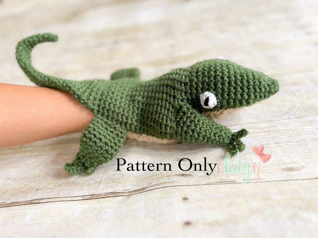 Crochet Pattern, Lizard Hand Puppet - Etsy