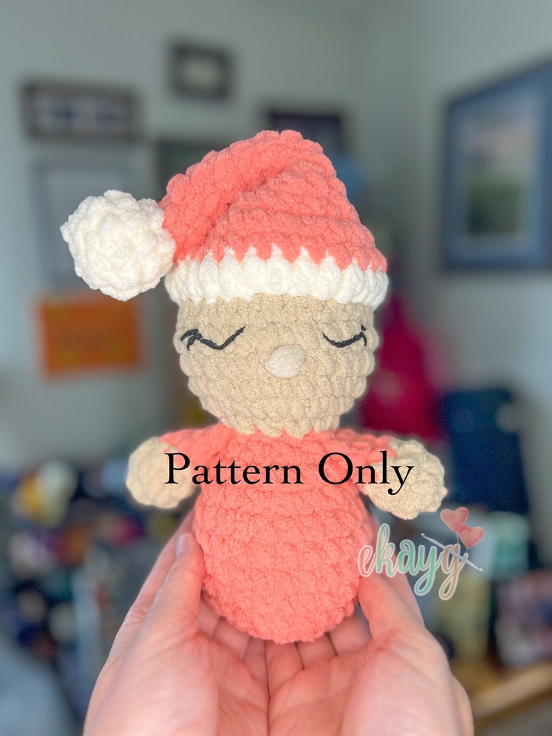 Crochet Pattern, No-Sew Baby Doll image 1