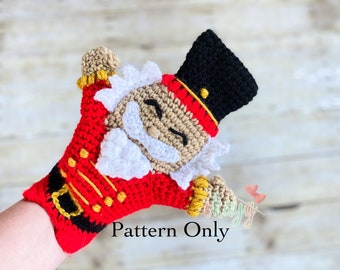 Crochet Pattern, The Nutcracker Hand Puppet