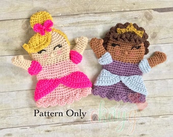 Crochet Pattern, Princess Hand Puppet