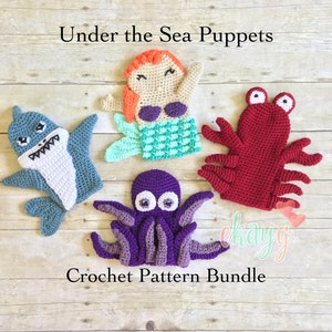 Crochet Pattern Pack, Under the Sea Collection image 1