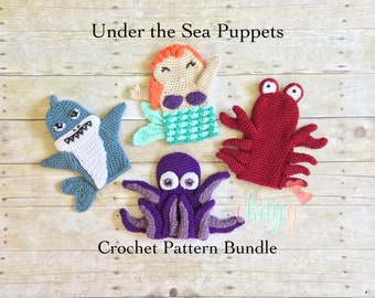 Crochet Pattern Pack, Under the Sea Collection