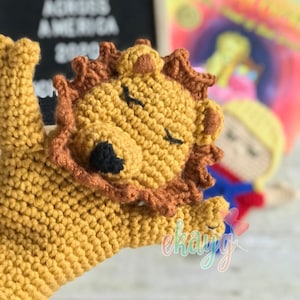 Crochet Pattern, Lion Hand Puppet