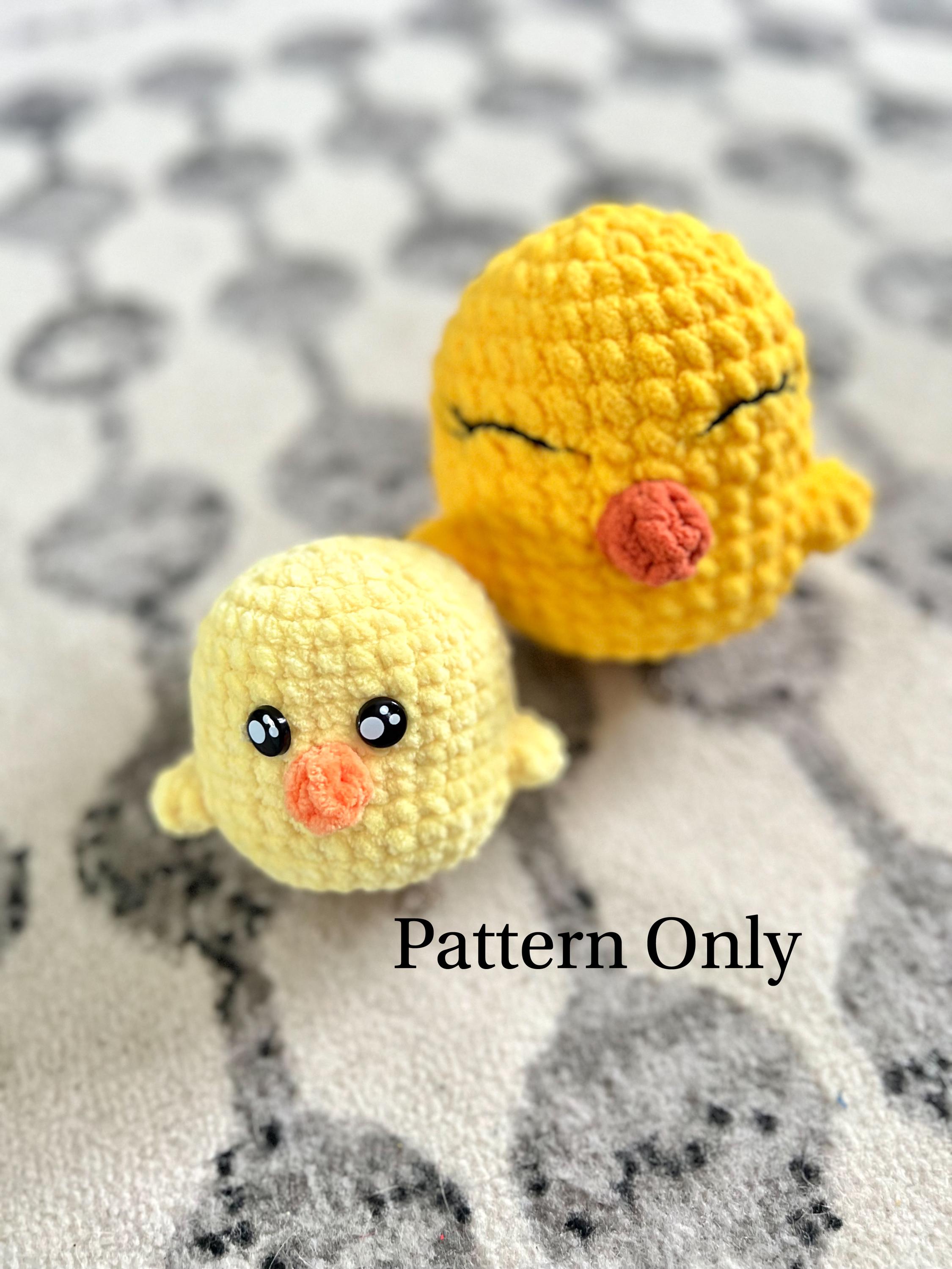 40 Crochet Stuffies with Cows, Frogs, Koalas, and Cthulhu 40 Crochet Pattern Puffy Stuffy Baby Chick