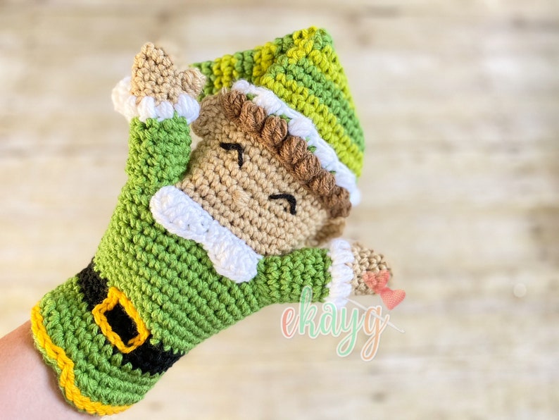 Crochet Pattern, Elf Hand Puppet image 3